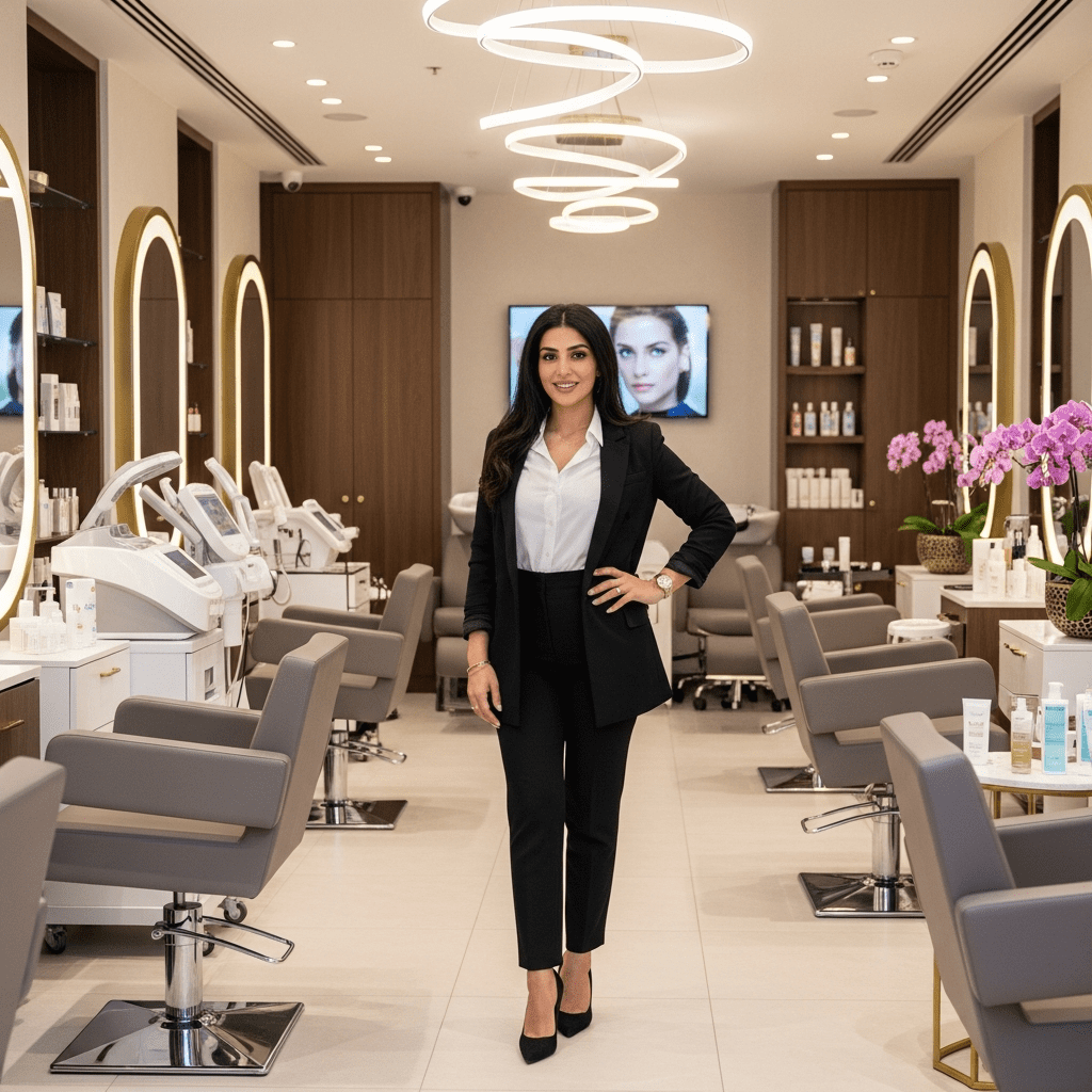 من حُلمٍ بسيطٍ إلى إمبراطوريةِ جمالٍ: قصةُ أملَ التي أزهرتْ صالونًا رائدًا