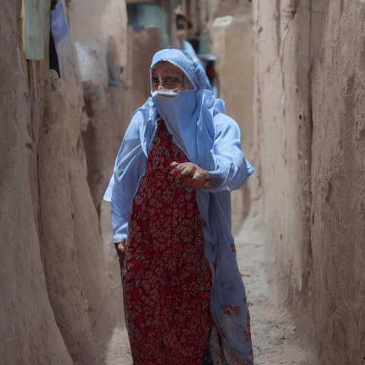 A determined Arab woman in her late