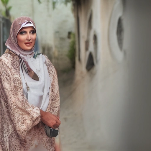 A confident Arab woman in her late