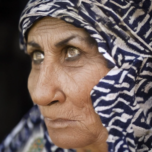 A determined Arab woman in her late