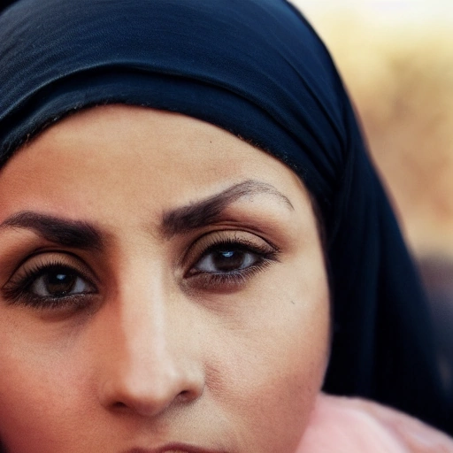 الفرن الذي أضاء حياتها: حكاية فاطمة ووصفتها السحرية للنجاح A warm, cinematic close-up shot of a poised Arab woman in her late