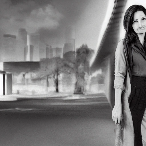 A smart, determined female architect, Layla, in her late