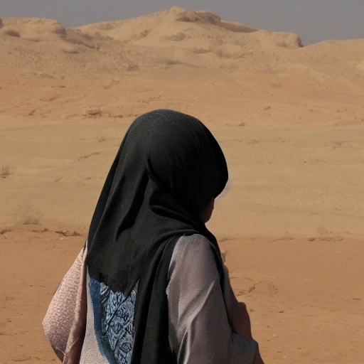 A determined Arab woman in her late